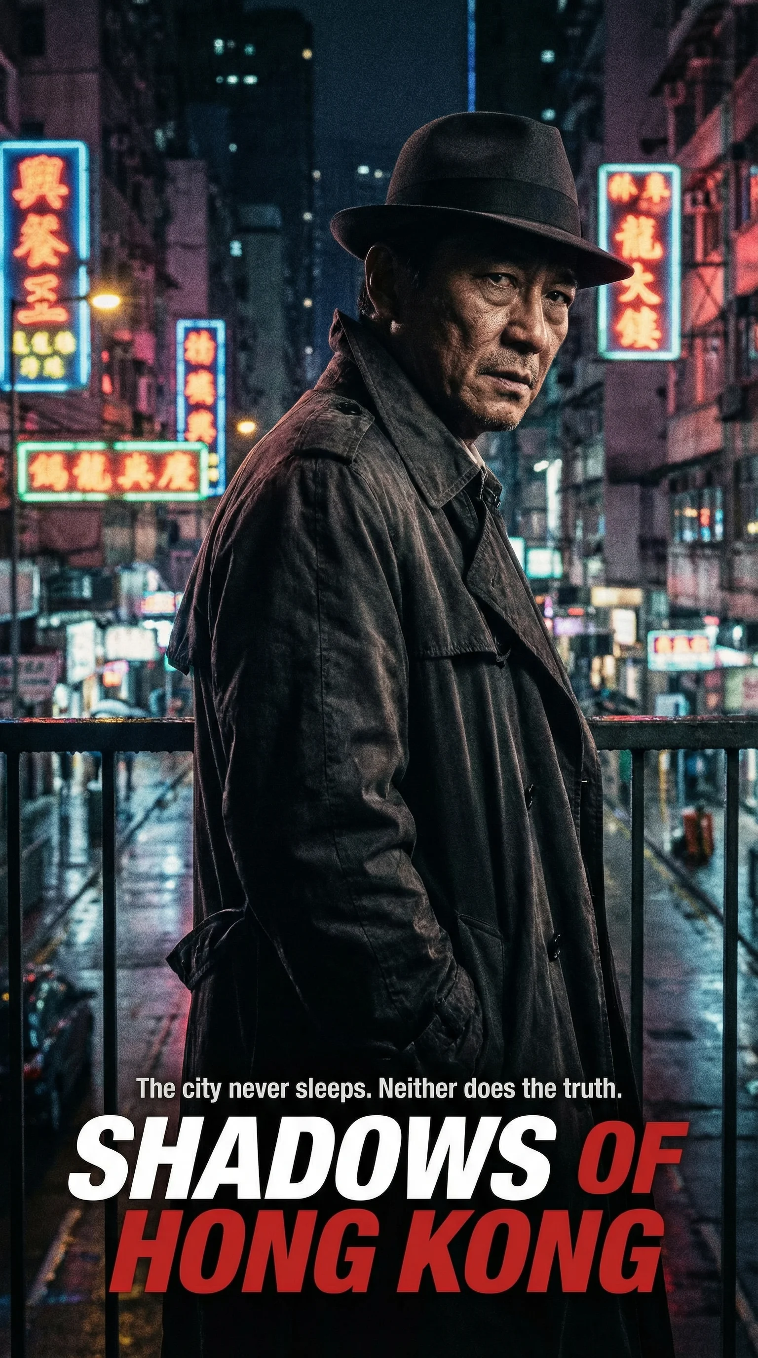 《港岛迷踪》悬疑动作电影海报